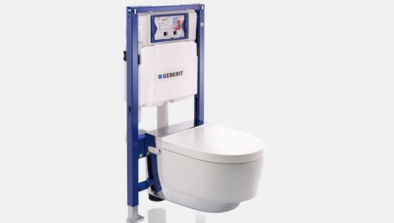 Seinale paigaldatava WC-poti Geberit Duofixi element koos Geberit AquaClean Meraga Seinale paigaldatava WC-poti Geberit Duofixi element koos Geberit AquaClean Meraga
