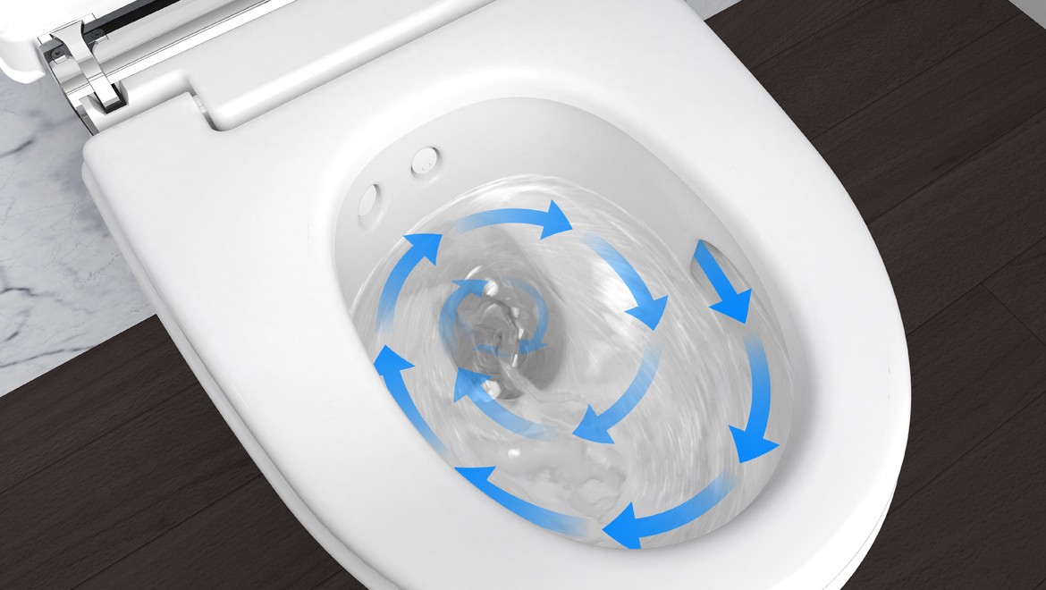 Geberit AquaCleani TurboFlushi tehnoloogia Geberit AquaCleani TurboFlushi tehnoloogia