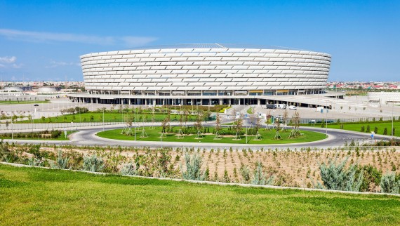 Bakuu Olimpiyat Stadyumu, Bakuu, Aserbaidžaan © Andrei Krobostov / Alamy Stock Photo Bakuu Olimpiyat Stadyumu, Bakuu, Aserbaidžaan © Andrei Krobostov / Alamy Stock Photo