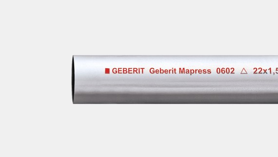 Geberit Mapressi C-terasest süsteemitoru, väljast galvaaniliselt tsingitud
