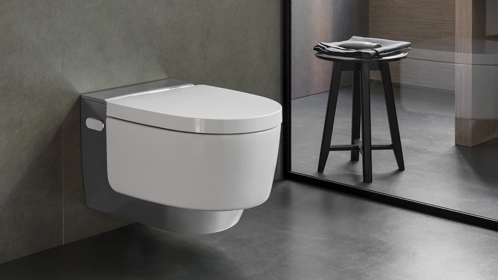 Geberit AquaClean Mera dušikäimla kõrgeimate mugavusnõuete jaoks (© Geberit) Geberit AquaClean Mera dušikäimla kõrgeimate mugavusnõuete jaoks (© Geberit)