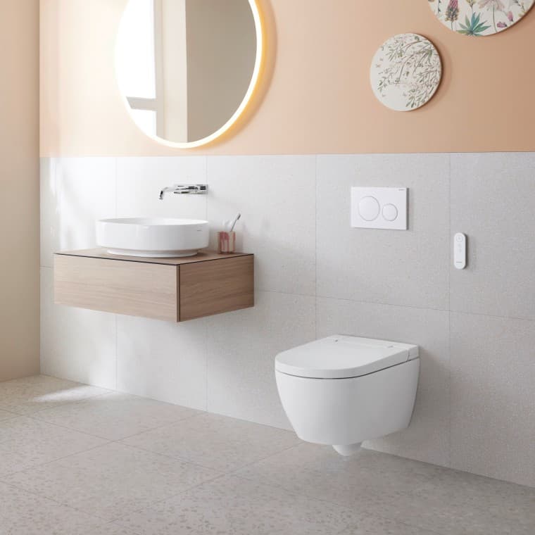 Geberit AquaClean Alba dušš-WC linnas Geberit AquaClean Alba dušš-WC linnas