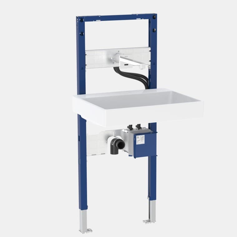 Geberit Duofix element kraanikausile koos Brenta seinakraaniga Geberit Duofix element kraanikausile koos Brenta seinakraaniga