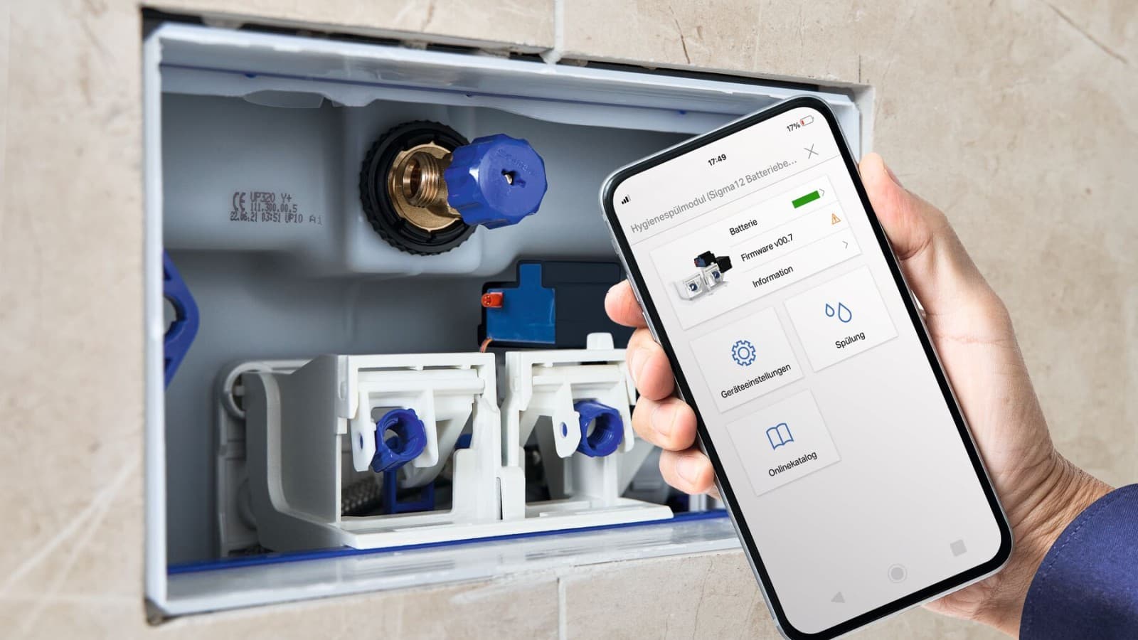Geberit HS05 hygiene flush unit with Geberit Control app Geberit HS05 hygiene flush unit with Geberit Control app
