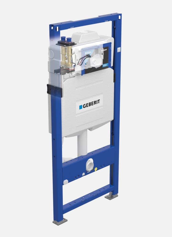 Geberiti hügieeniloputus integreerituna varjatud loputuskasti Geberiti hügieeniloputus integreerituna varjatud loputuskasti