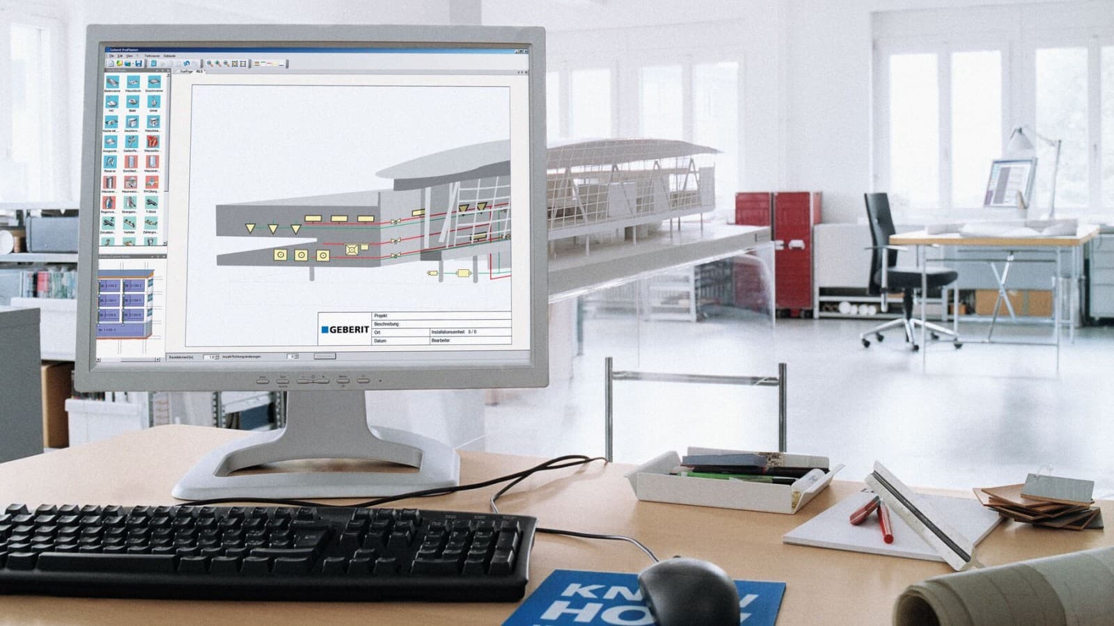 Arvutiekraanil Geberit ProPlanner Arvutiekraanil Geberit ProPlanner