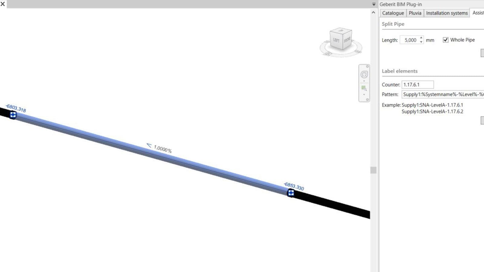 Torustiku segmenteerimine tarnitavateks pikkusteks Geberit BIM Plug-inis Torustiku segmenteerimine tarnitavateks pikkusteks Geberit BIM Plug-inis